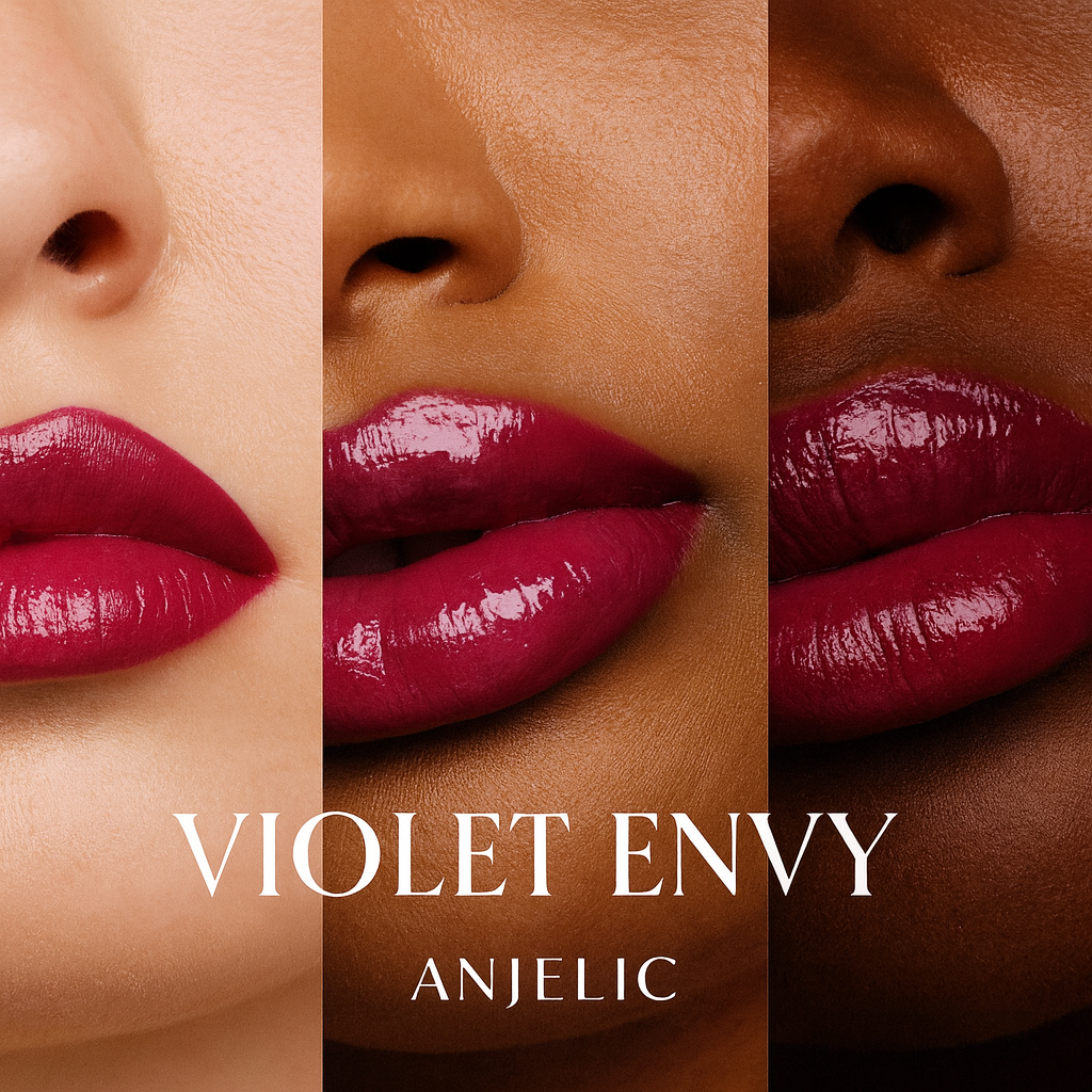 Anjelic Beauty Glossy Lip Kit: Violet Envy