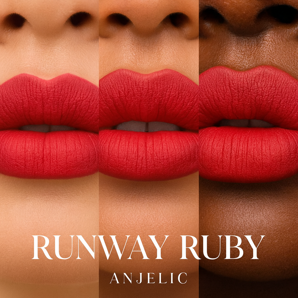 Anjelic Beauty Matte Lip Kit: Runway Ruby