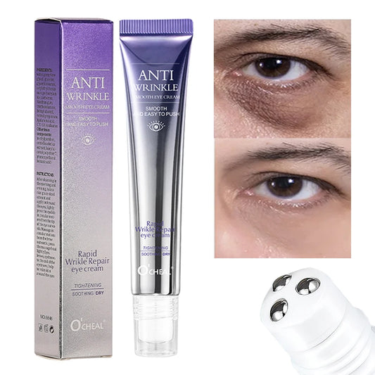 O'CHEAL Anti Wrinkle Anti Dark Circle Eye Cream Roller Massager