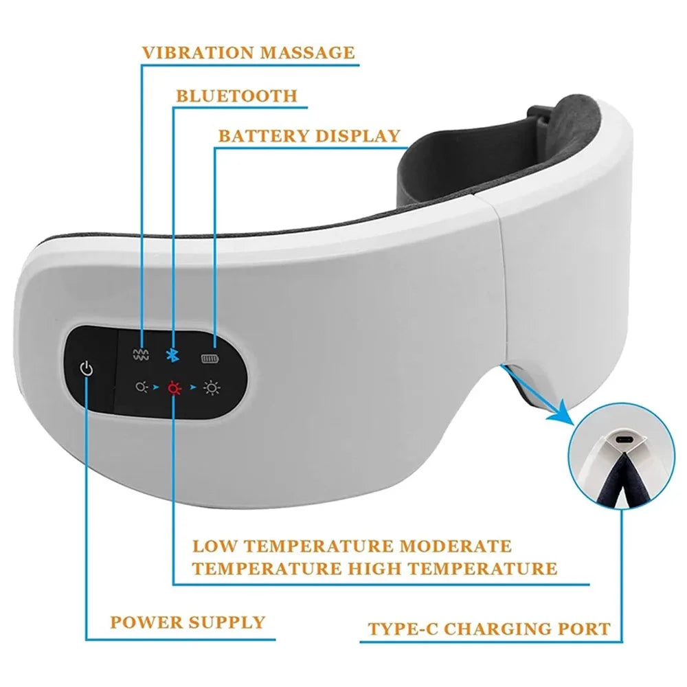 Smart Eye Massager 4 Modes Vibration