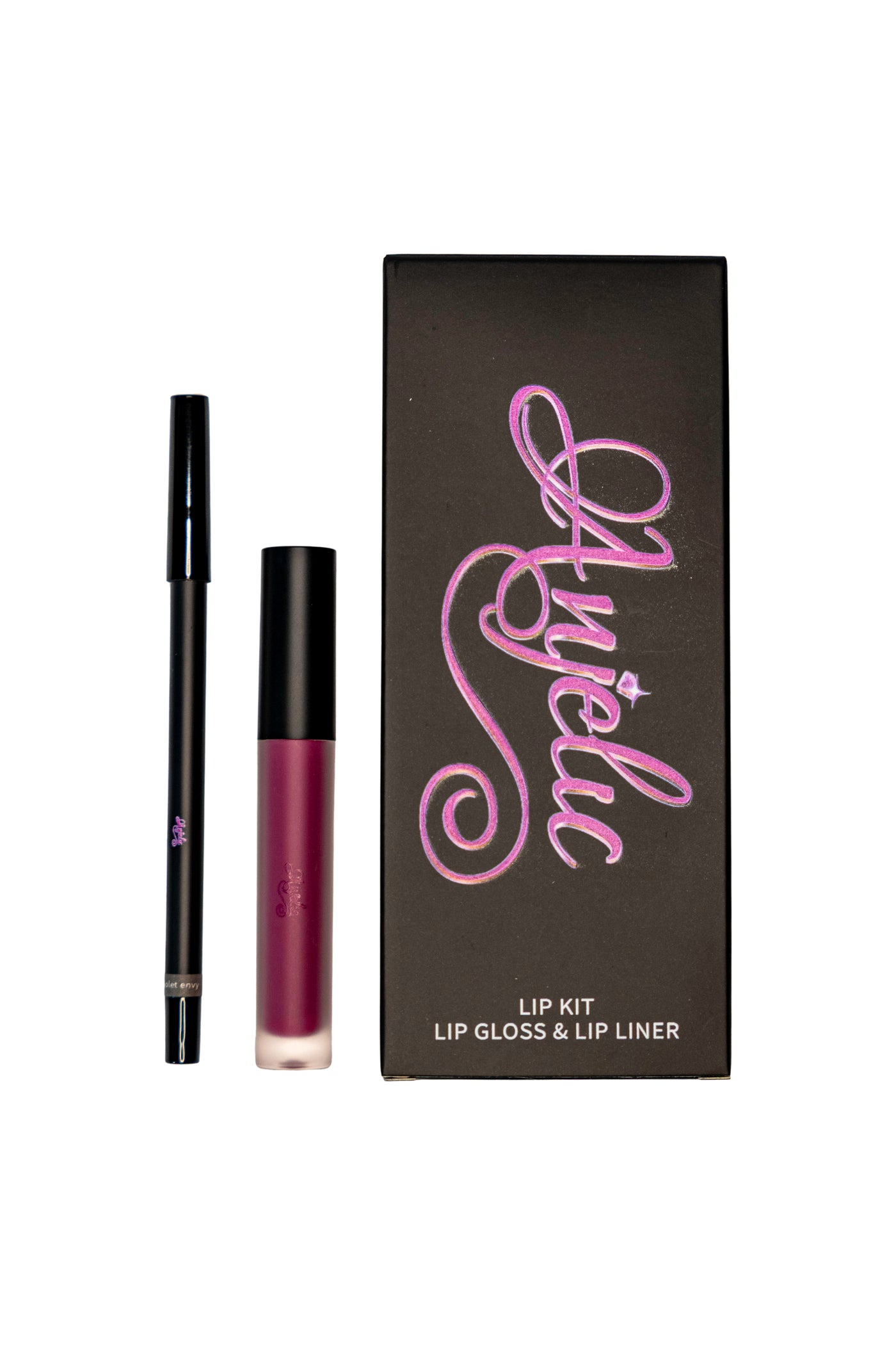 Anjelic Beauty Glossy Lip Kit: Violet Envy