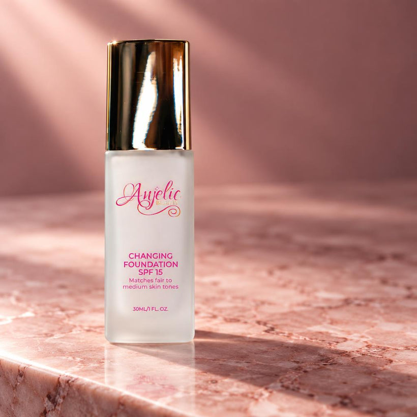 Anjelic Beauty's AuraAlign™ Liquid Changing Foundation